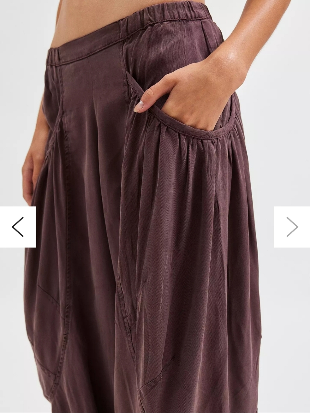 BDG Em 100% Lyocell Pocket Pant - Prune/Plum XS. New - Picture 2 of 10